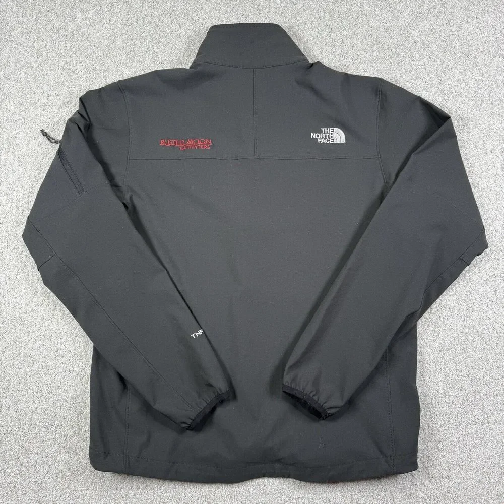 The North Face TNF Apex Jacket Mens S Black‎ Long Sleeve Full Zip Wind Hiking